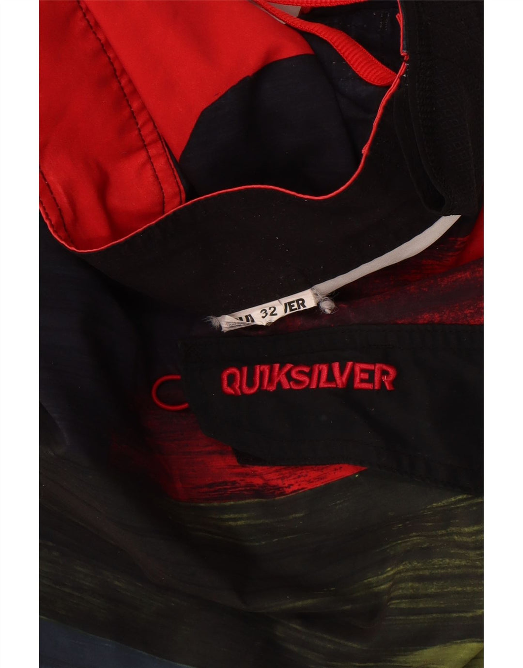 Shorts de natação masculino Quiksilver Graphic médio listrado multicolorido