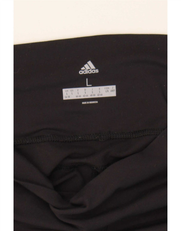 Leggings Adidas Mulher UK 16/18 Grande Preto