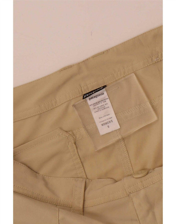 Shorts Chino Feminino Patagonia US 8 Médio W32 Nylon Bege