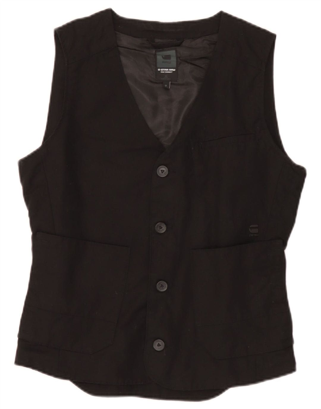 Colete masculino G-Star médio algodão preto