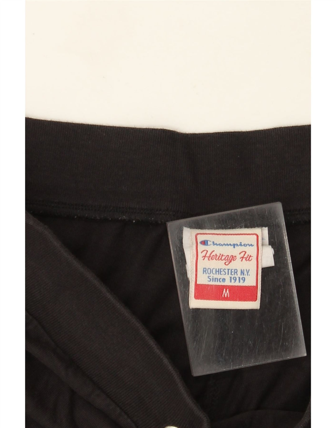 Shorts esportivo feminino Heritage Fit da Champion UK 12 algodão preto médio