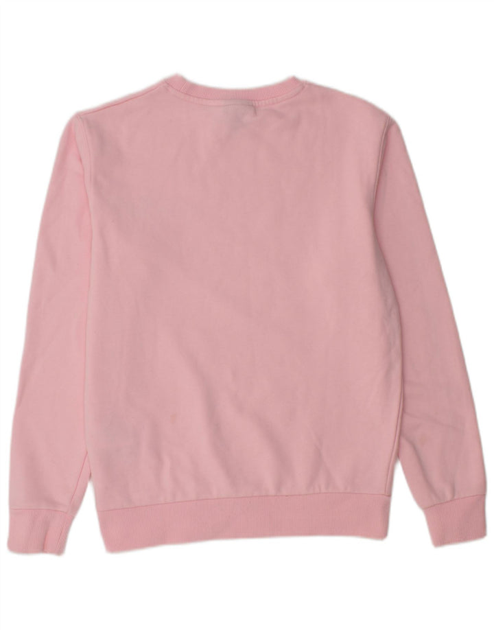Suéter gráfico feminino Ellesse Reino Unido 8 pequeno algodão rosa