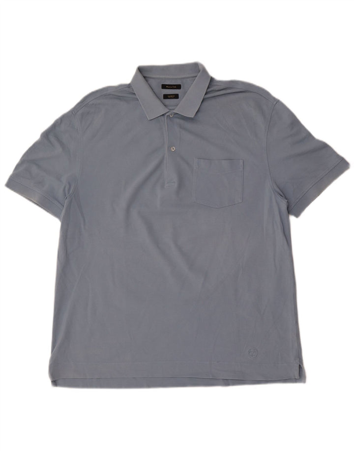 Camisa polo masculina Massimo Dutti grande azul