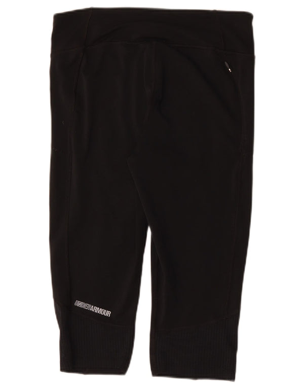 Under Armour Womens Graphic Capri Leggings Reino Unido 14 Grande Poliéster Preto