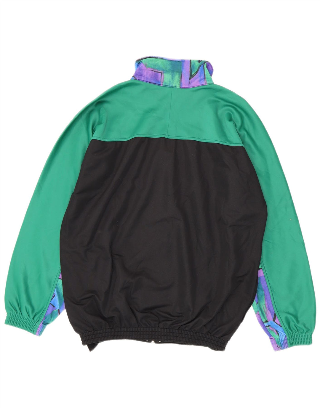 Jaqueta de agasalho gráfico masculino vintage grande bloco colorido multicolorido