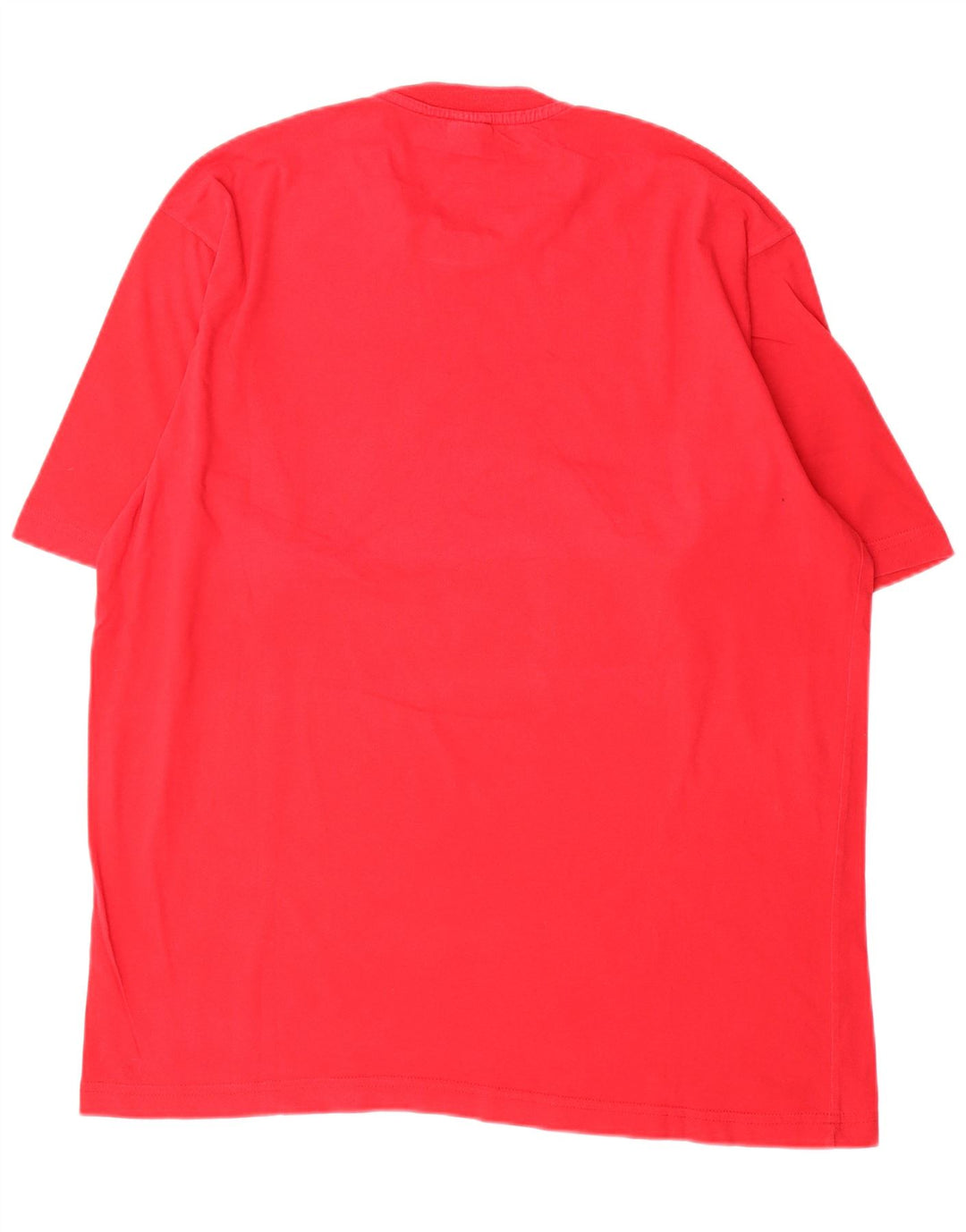 Adidas Mens Graphic T-Shirt Top Grande Algodão Vermelho