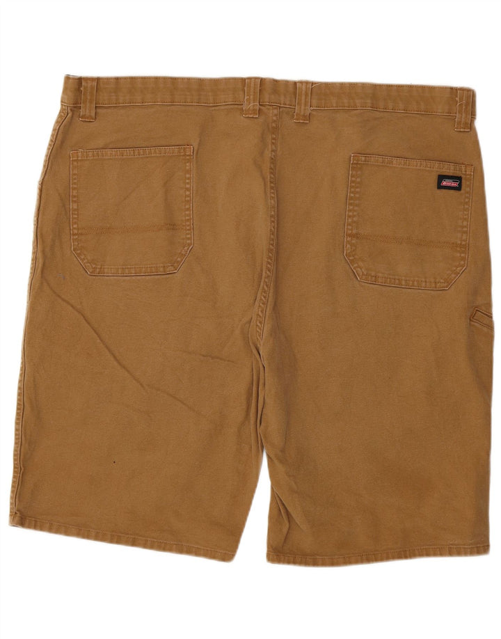 DICKIES Mens Flex Cargo Shorts W44 2XL Algodão Marrom