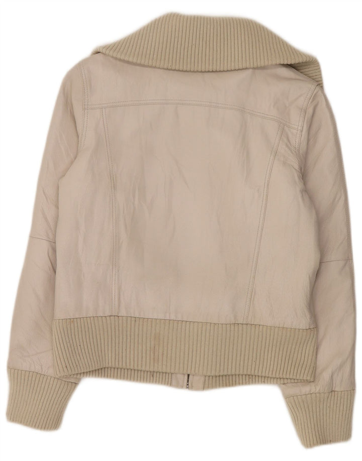 Jaqueta de couro feminina Conbipel IT 48 XL couro branco