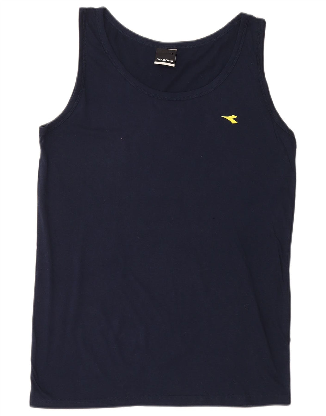 DIADORA Mens Colete Top Grande Algodão Azul Marinho