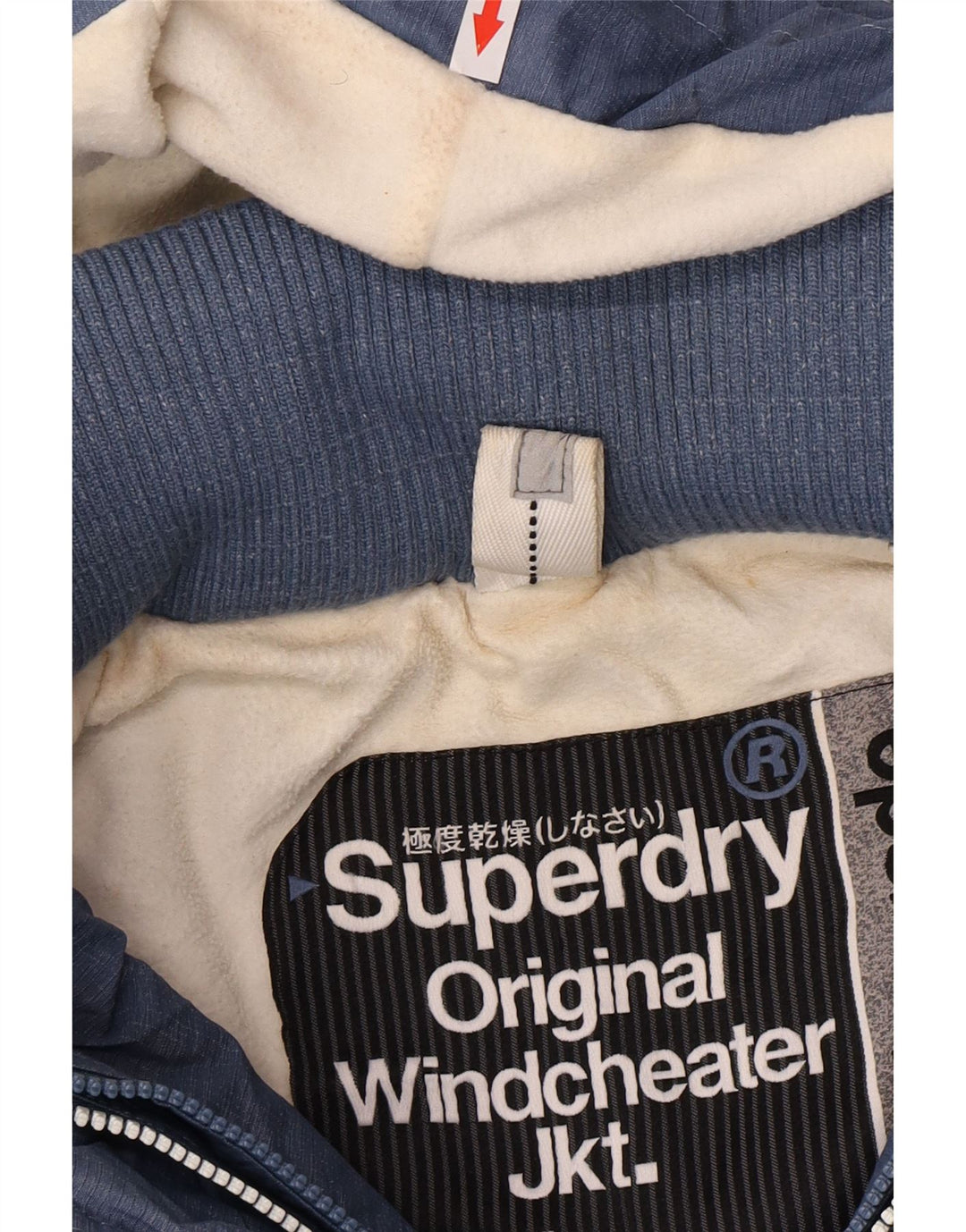 Jaqueta corta-vento feminina Superdry UK 14 azul médio