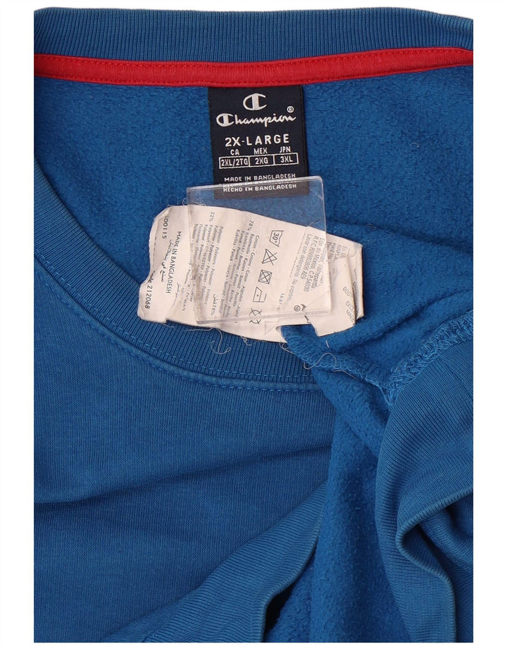 CHAMPION moletom masculino jumper 2XL algodão azul