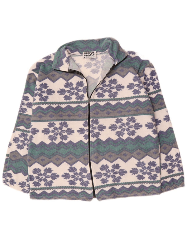 Jaqueta de lã masculina vintage UK 42 XL multicolorida Fair Isle