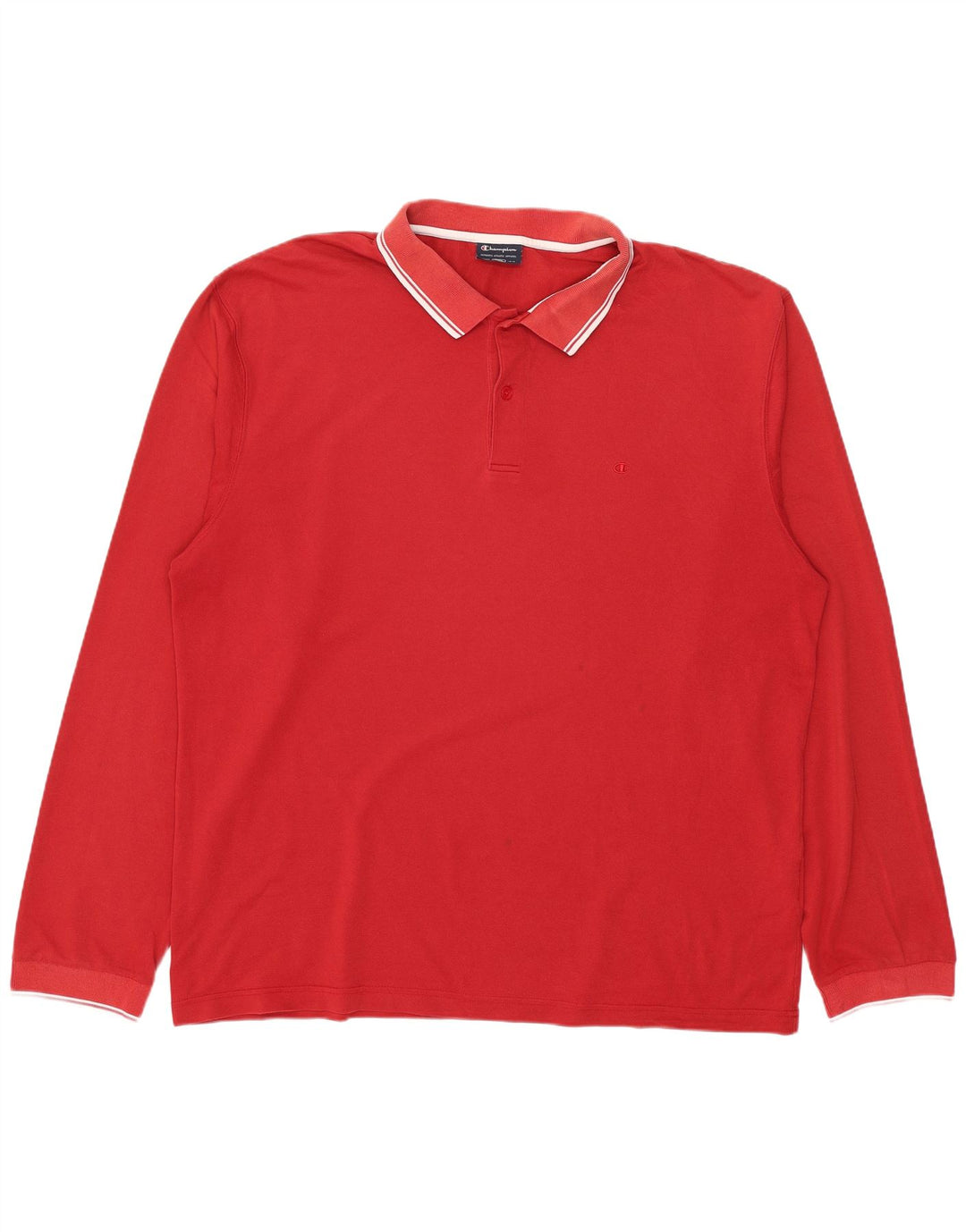 Camisa polo masculina de manga comprida Champion 2XL vermelha