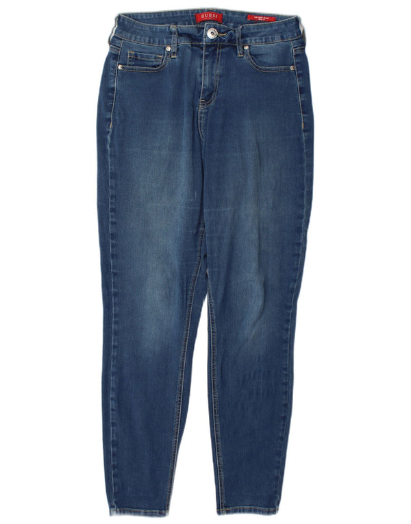 Guess Jeans skinny feminino de cintura alta W30 L29 azul