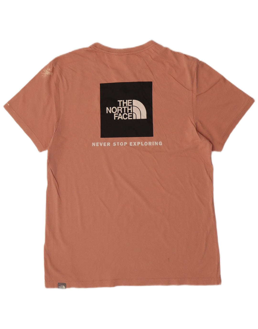 Camiseta gráfica masculina The North Face Top médio algodão rosa
