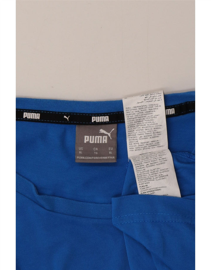 Camiseta masculina PUMA Top XL algodão azul