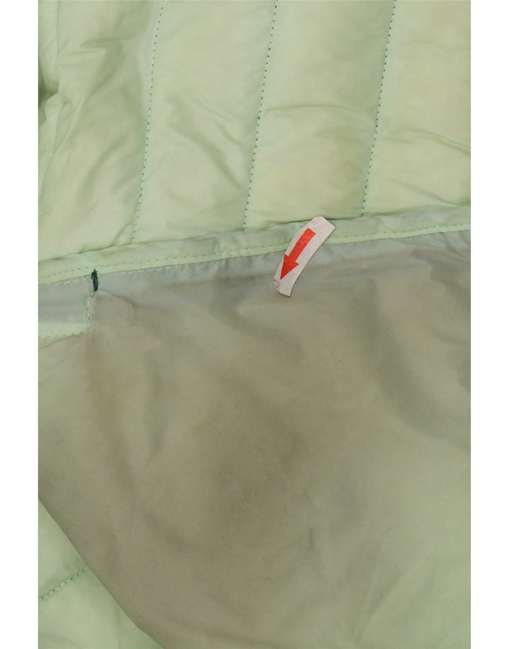 Jaqueta acolchoada com capuz feminina Mountain Warehouse UK 14 nylon verde médio