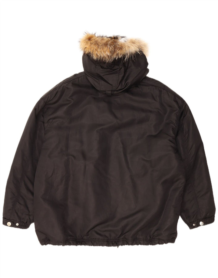 Jaqueta corta-vento masculina COLMAR com capuz UK 42 XL poliamida preta