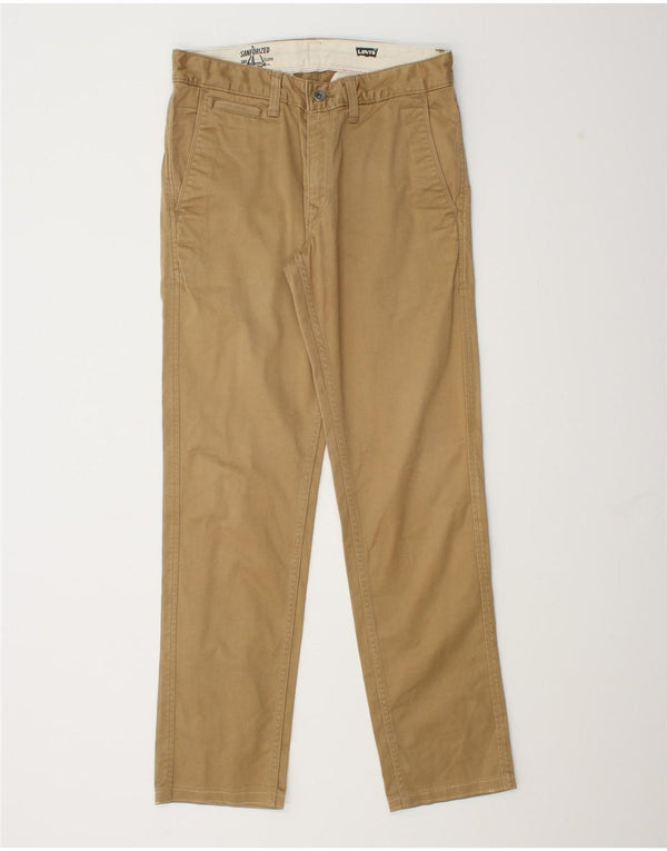 Calça jeans masculina slim Levi's W29 L30 algodão bege