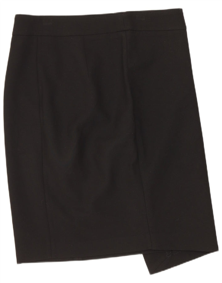 Saia lápis feminina ZARA grande W32 poliéster preto