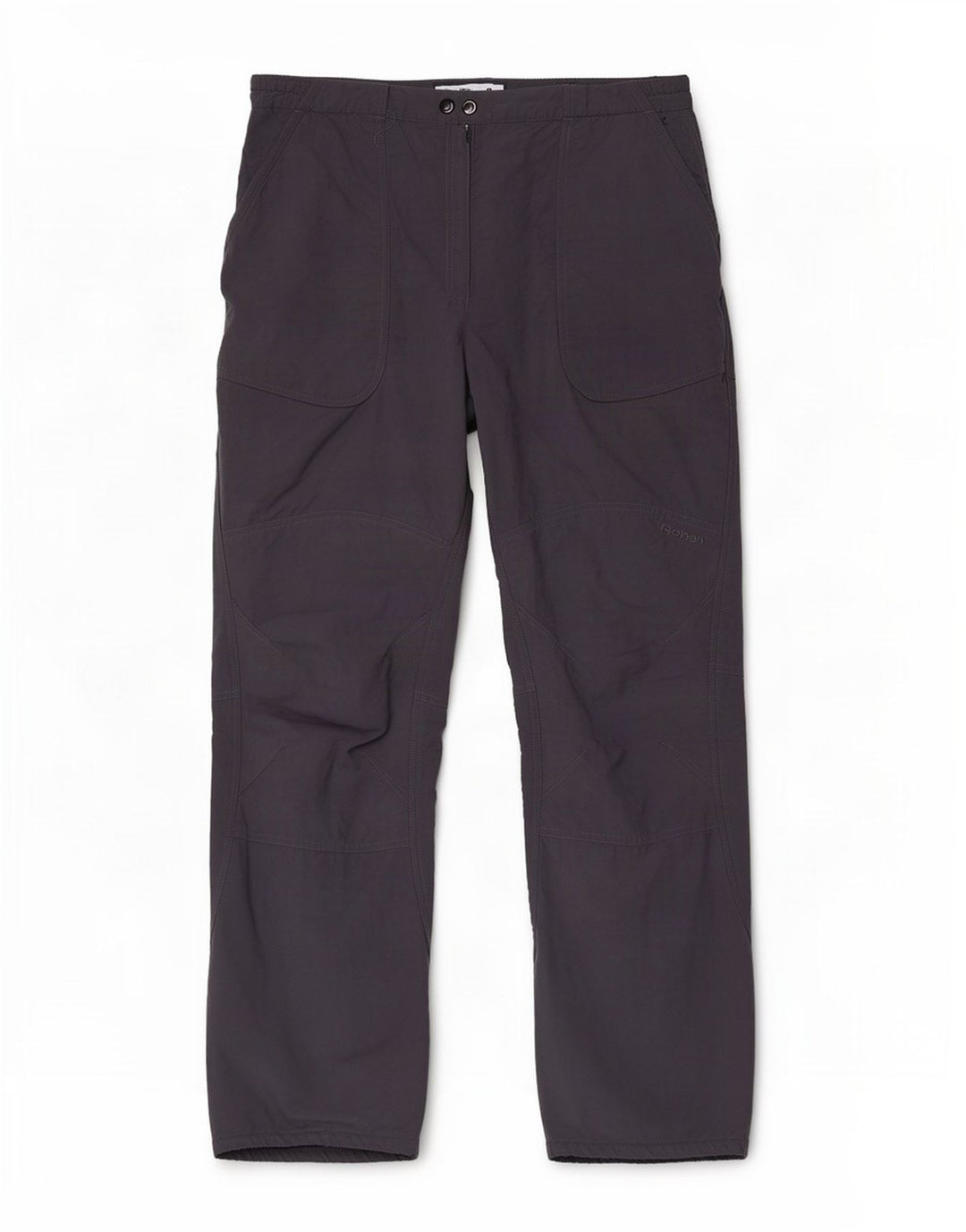Calça feminina casual reta Rohan médio W30 L29 cinza poliamida