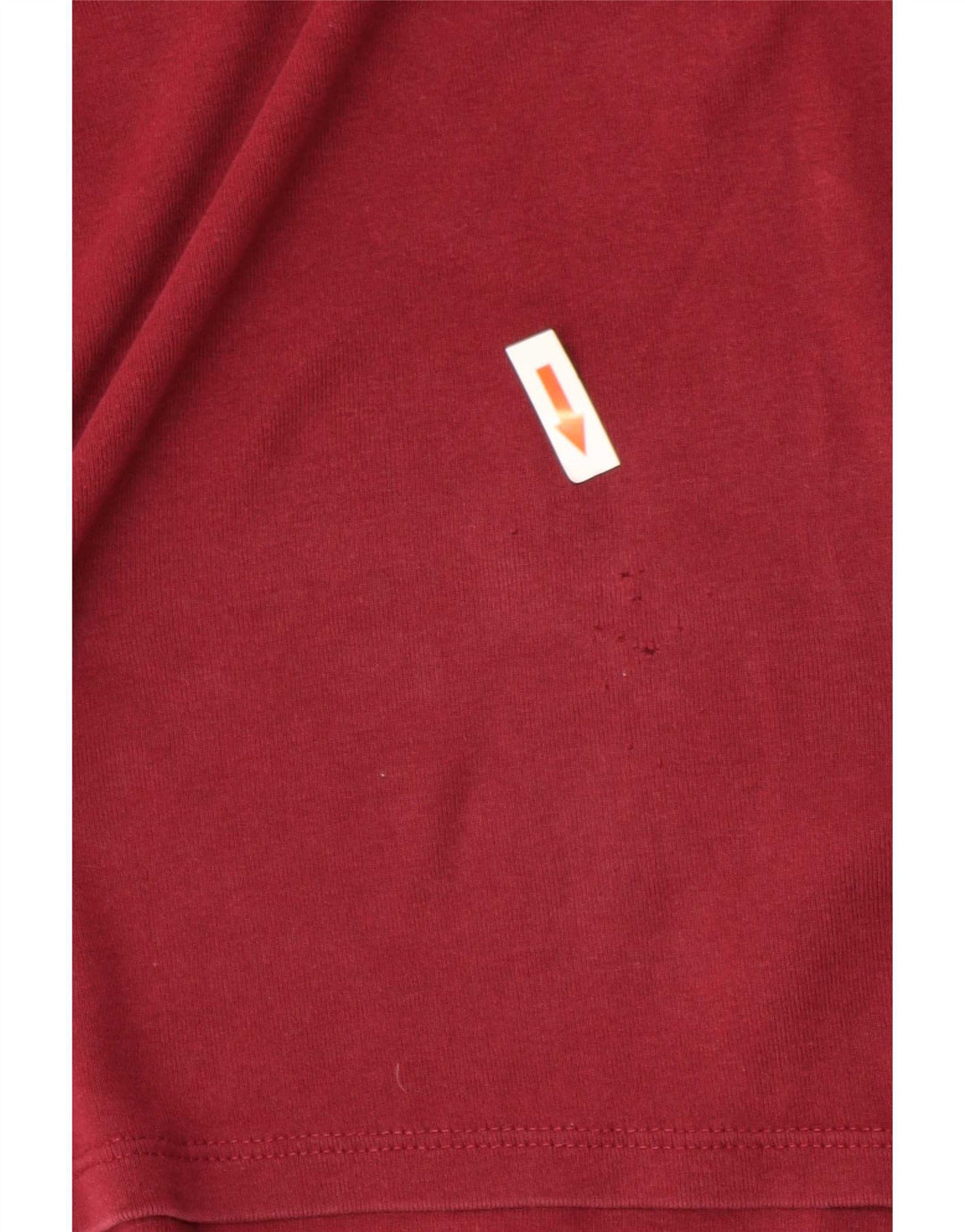 Top feminino Zara manga 3/4 UK 18 XL vermelho