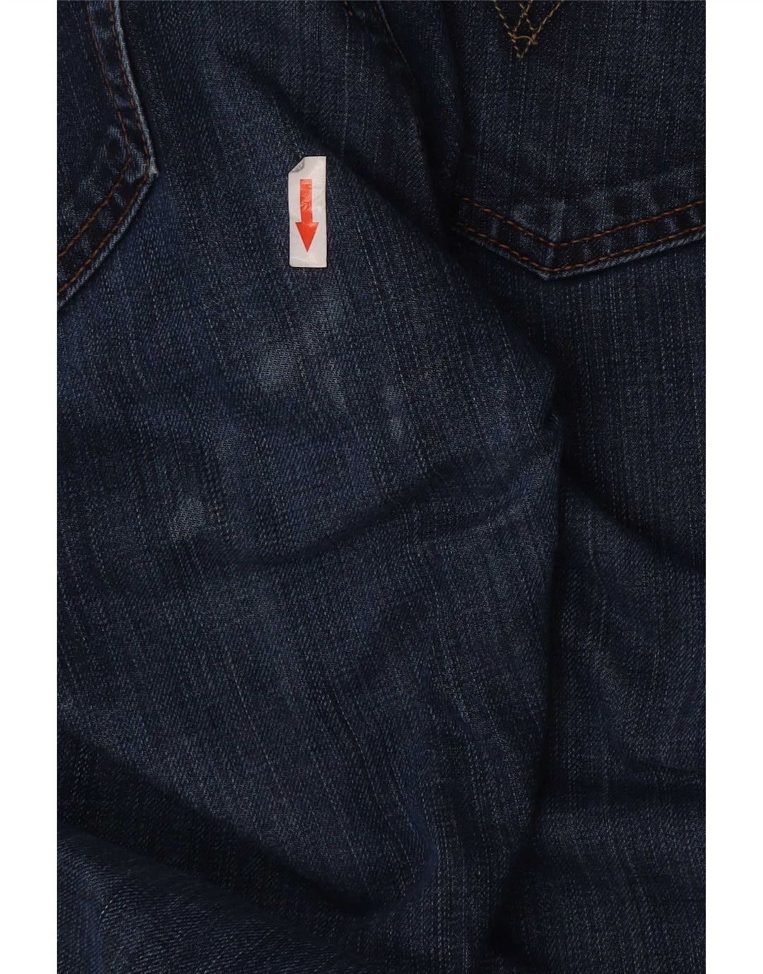 Levi's Masculino 758 Distressed Straight Jeans W32 L32 Azul Marinho Algodão