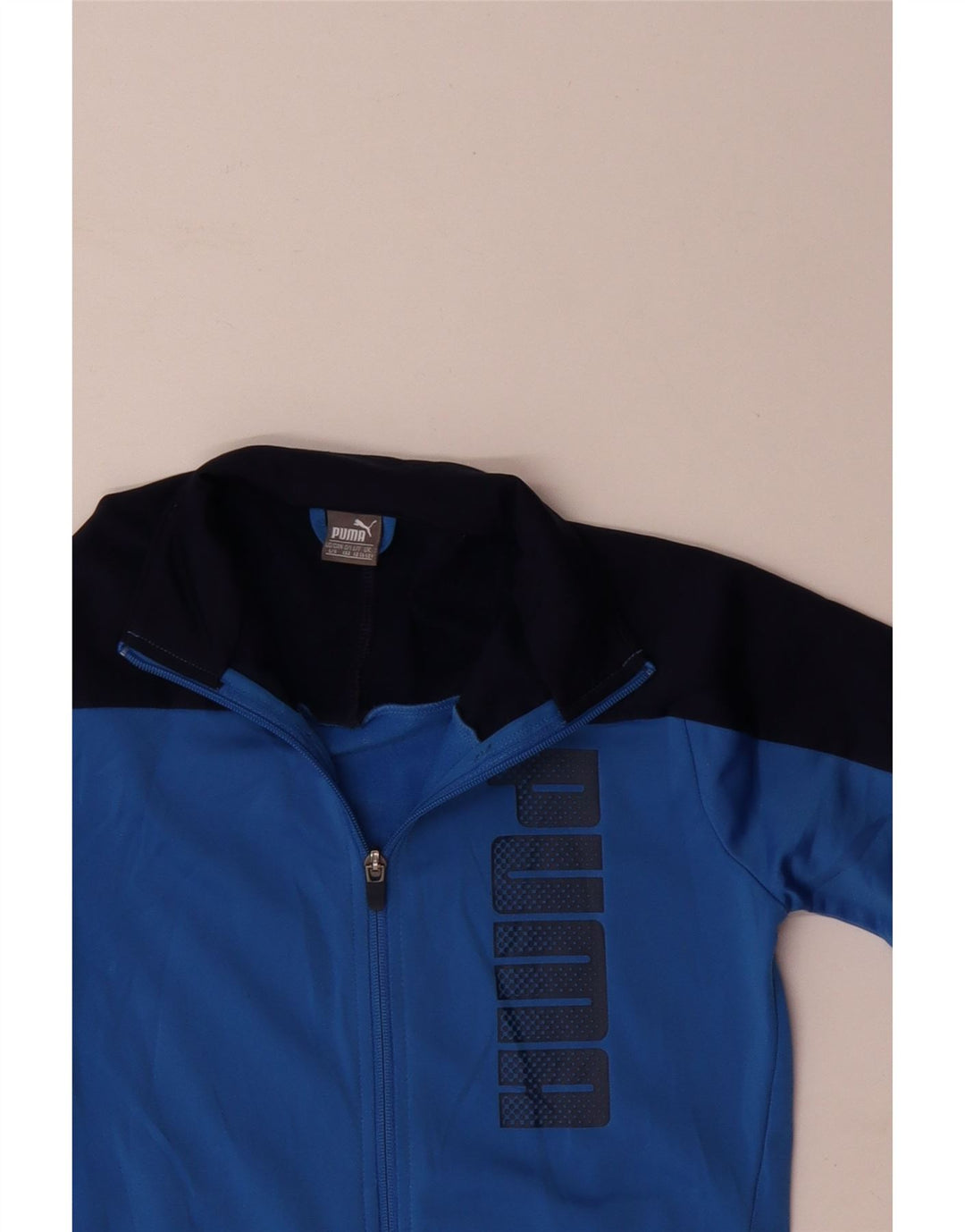 Jaqueta Puma Boys Graphic Tracksuit Top 11-12 Anos Azul Colorblock