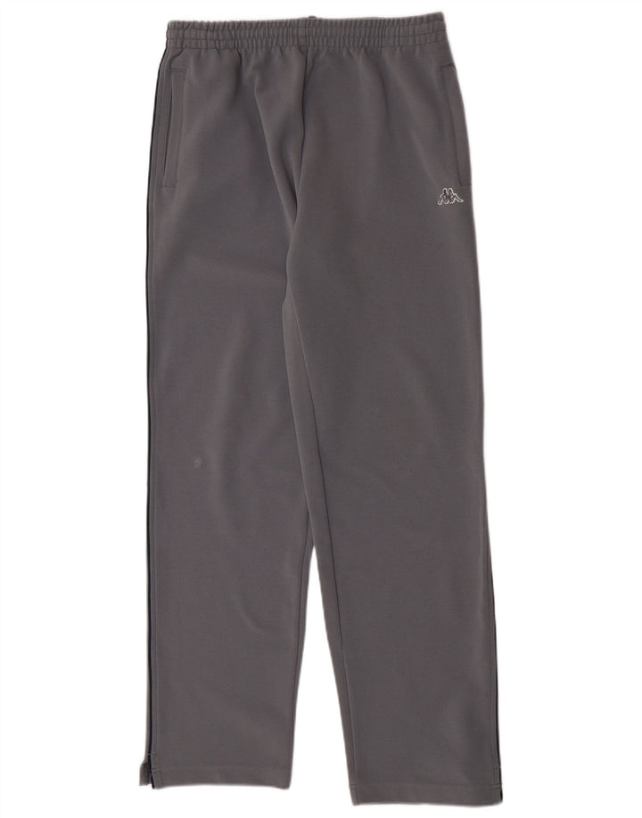 Calça de treino masculina Kappa poliéster cinza médio