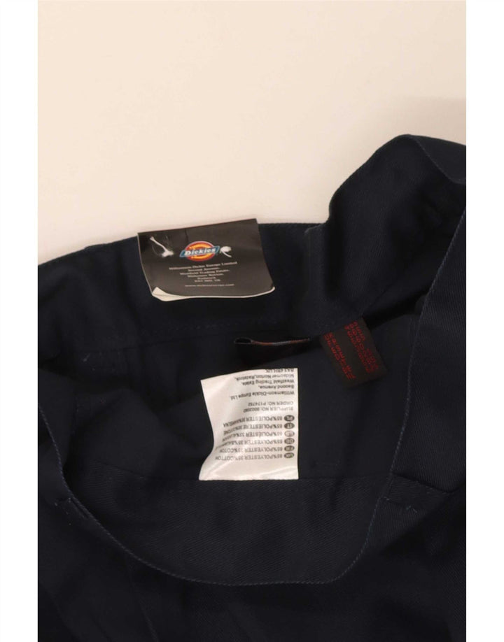 Calças Dickies Mens Regular Cargo W46 L30 Poliéster Azul Marinho