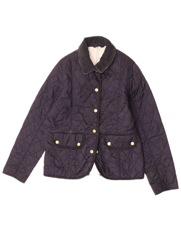 Jaqueta acolchoada Barbour para meninas 10-11 anos grande azul marinho poliamida