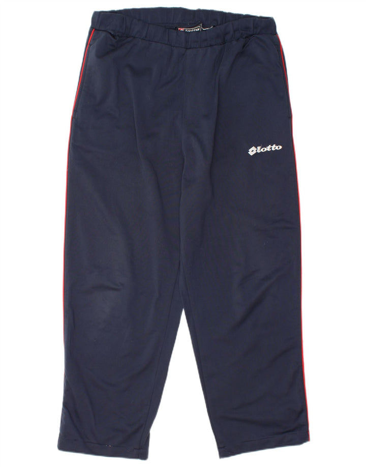 Calça de treino masculina LOTTO cropped poliéster azul marinho médio