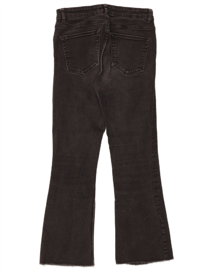 ZARA Womens Bootcut Jeans EU 38 Small W28 L26 Black Cotton