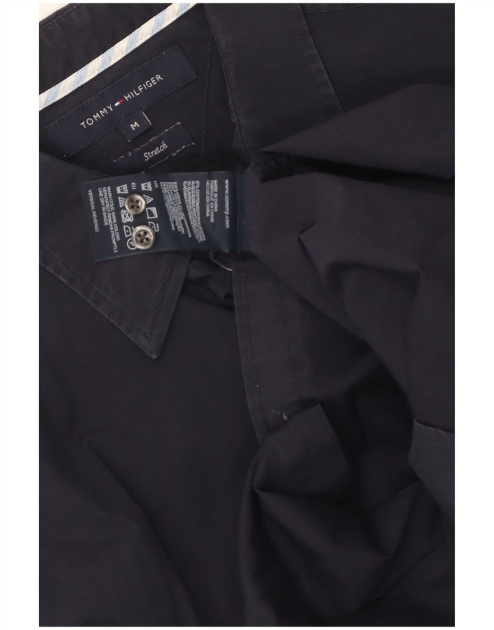 Tommy Hilfiger Camisa Stretch Masculina Médio Algodão Azul Marinho