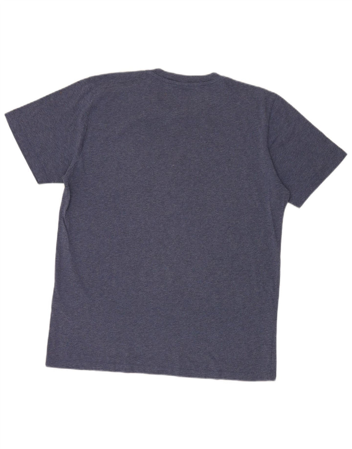 Camiseta masculina North Sails grande algodão manchado azul marinho