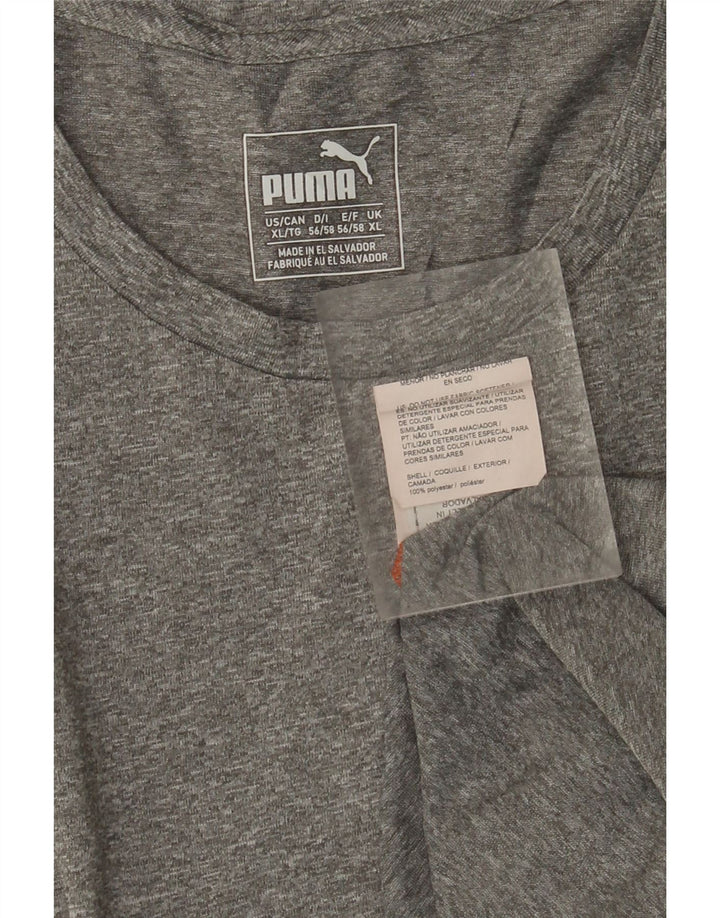 PUMA Colete Masculino Top XL Cinza Poliéster