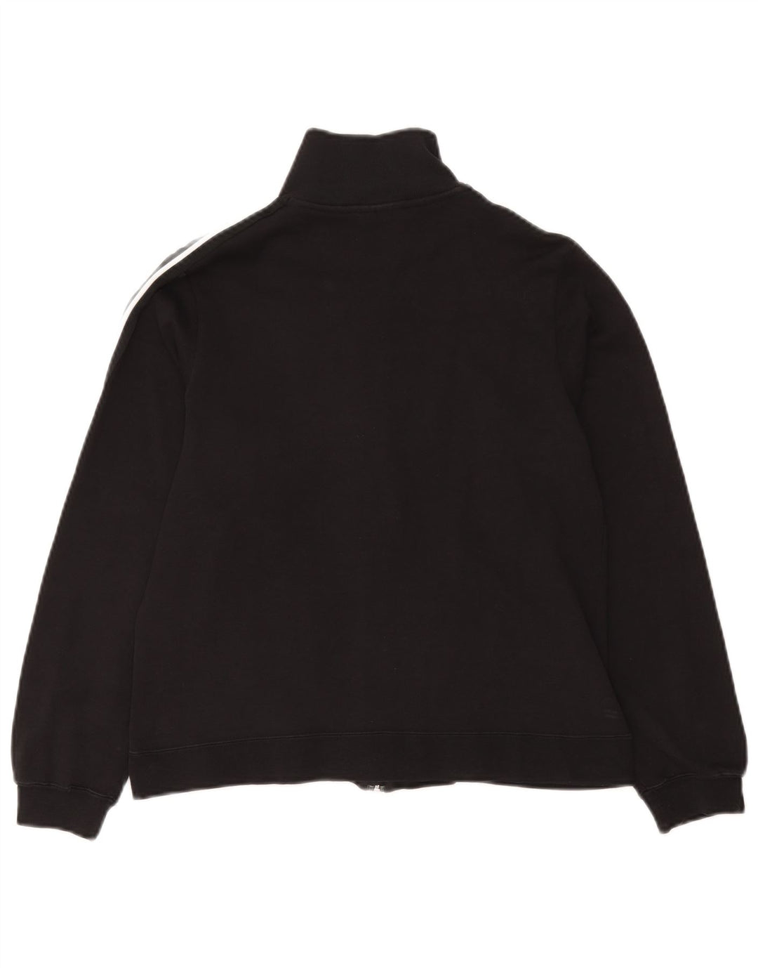 Champion Womens Tracksuit Top Jacket UK 14 Médio Algodão Preto