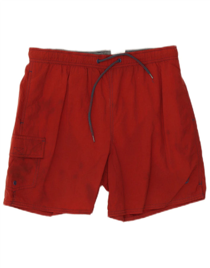 Shorts de natação masculino Timberland pequeno vermelho nylon