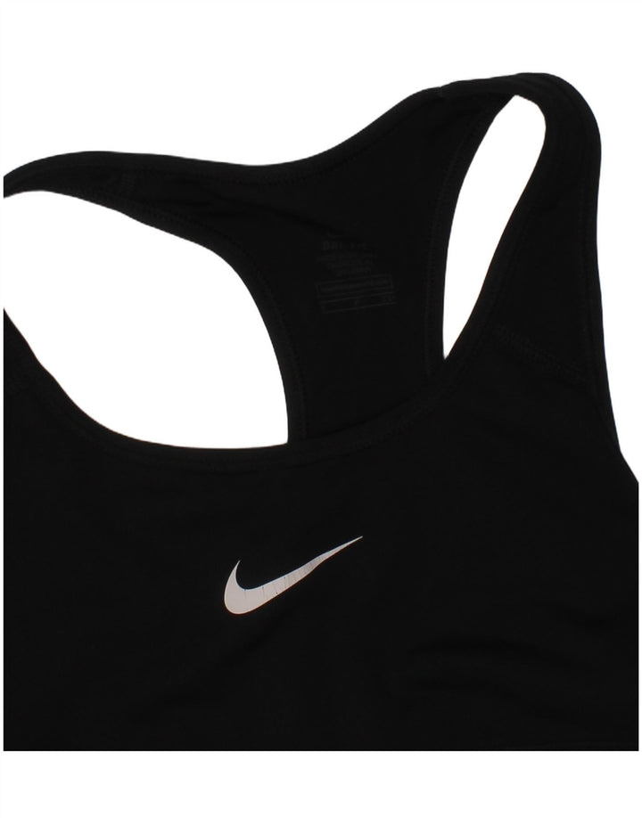 Top de sutiã esportivo feminino Nike pequeno preto esportivo