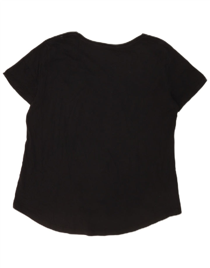 Camiseta feminina Zara UK 16 grande preta