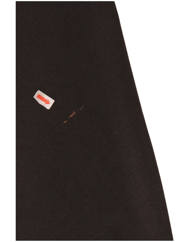 PUMA feminino oversized gráfico moletom jumper UK 10 pequeno preto