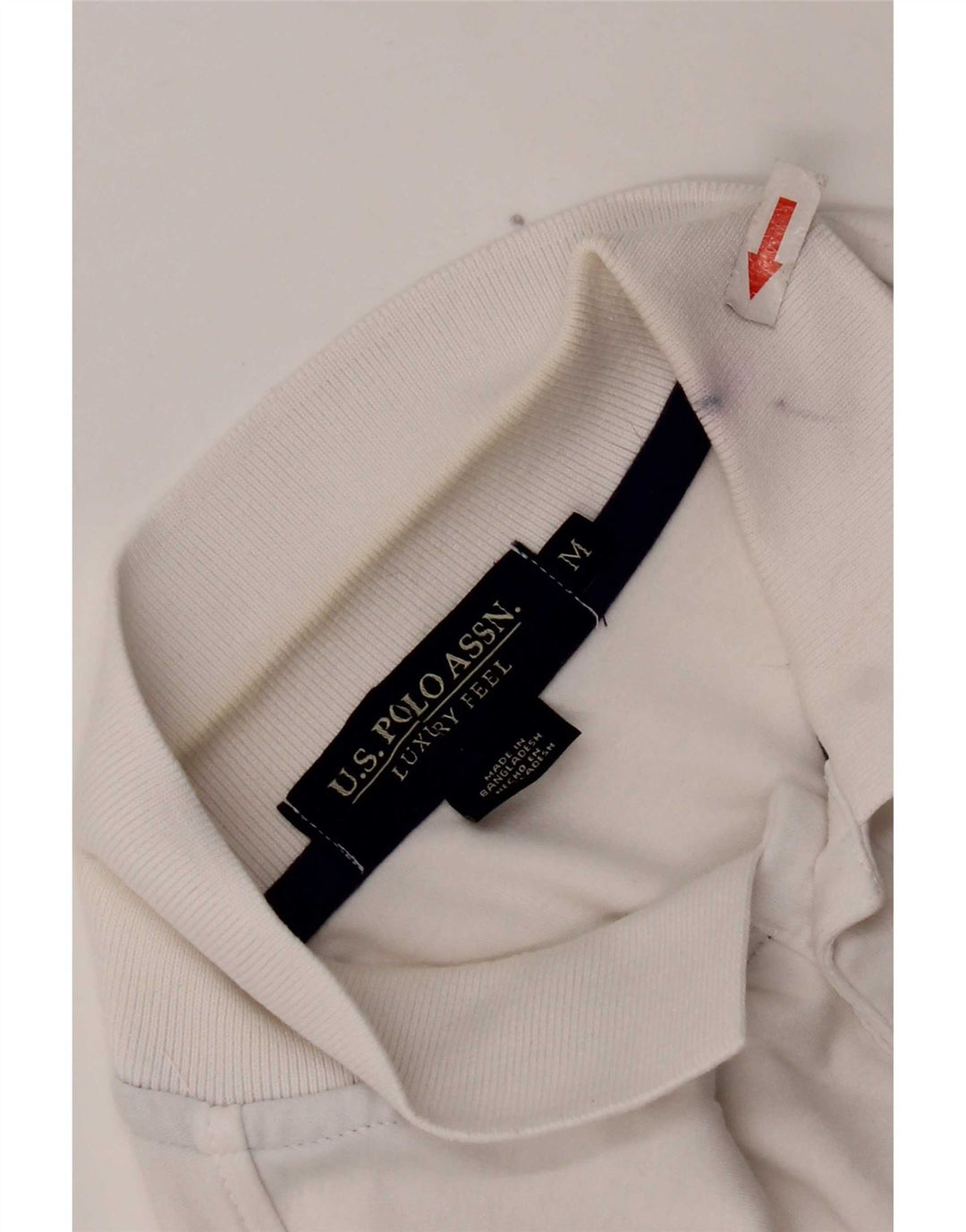 US Polo Assn. Camisa Masculina Média Algodão Branco