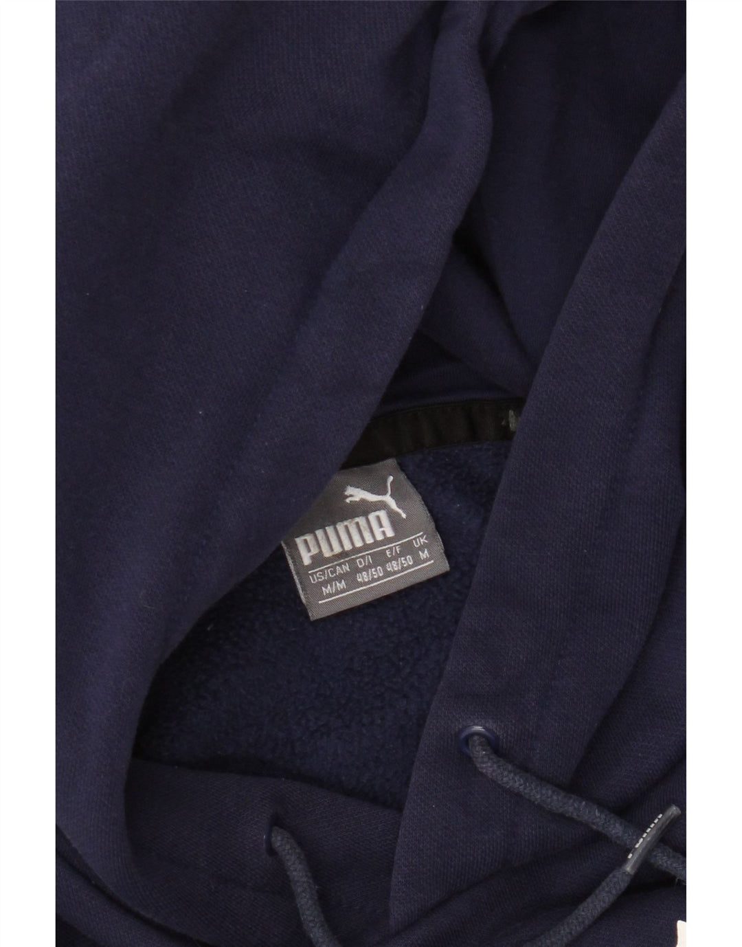Puma masculino gráfico moletom com capuz médio algodão azul marinho
