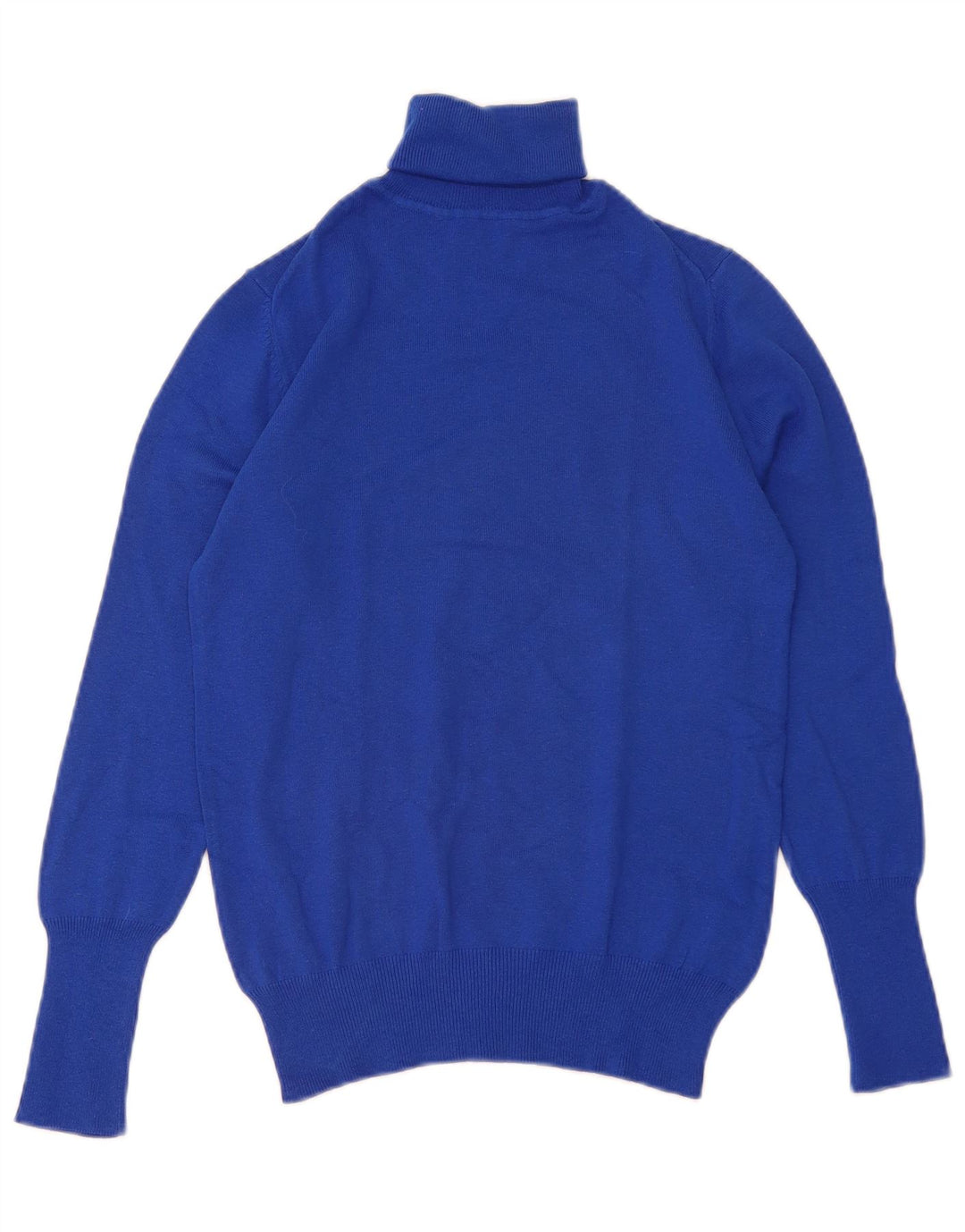 Zara Suéter feminino com gola redonda e gola redonda, tamanho grande, azul