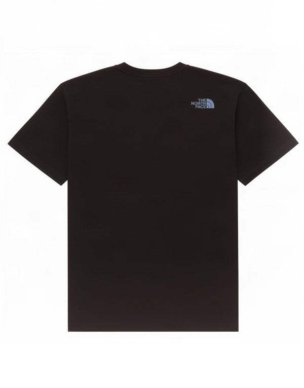 Camiseta gráfica masculina The North Face grande algodão preto