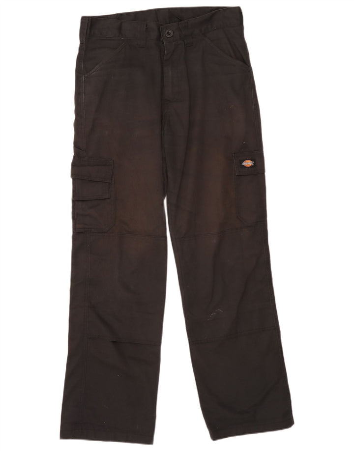 Calças cargo retas masculinas Dickies W32 L31 poliéster preto