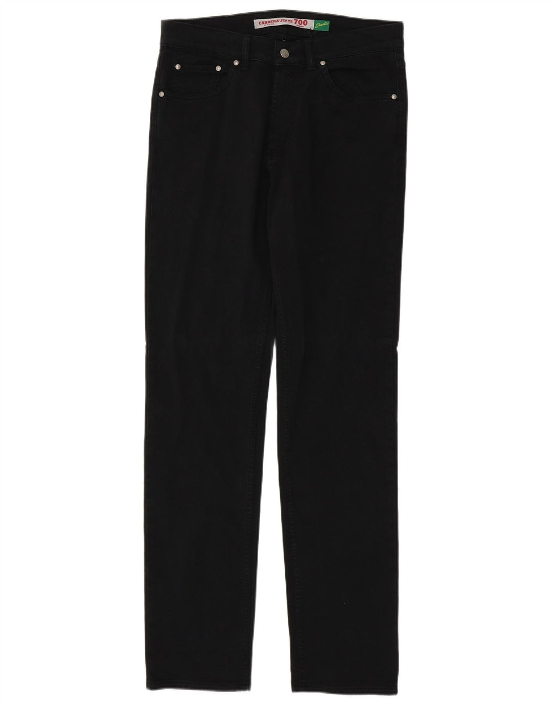 CARRERA Masculino 700 Regular Straight Jeans W32 L35 Algodão Preto