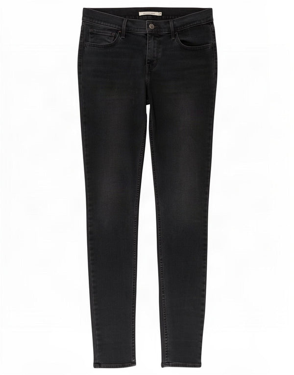 Calça jeans feminina Levi's 710 Super Skinny W31 L34 cinza algodão