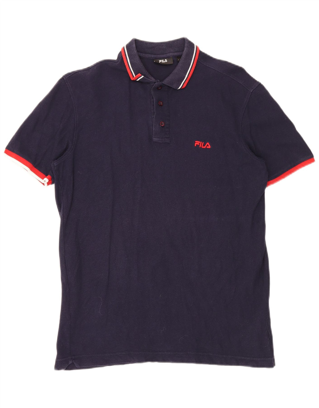 Camisa polo masculina FILA algodão azul marinho médio