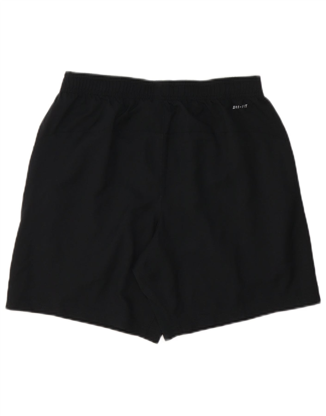 Shorts esportivos masculinos Nike Dri Fit pequenos pretos em poliéster colorblock